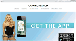 Desktop Screenshot of icahonlineshop.com